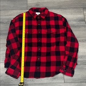 Sonoma Red and Black Buffalo Plaid Button-Up Shirt size 2x B
